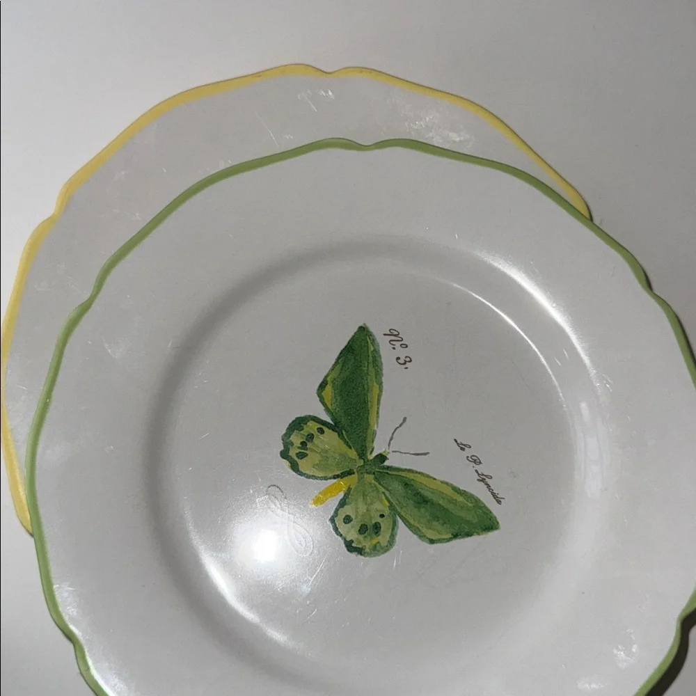 Marc Lacaze William Sonoma Butterfly Plates 2008